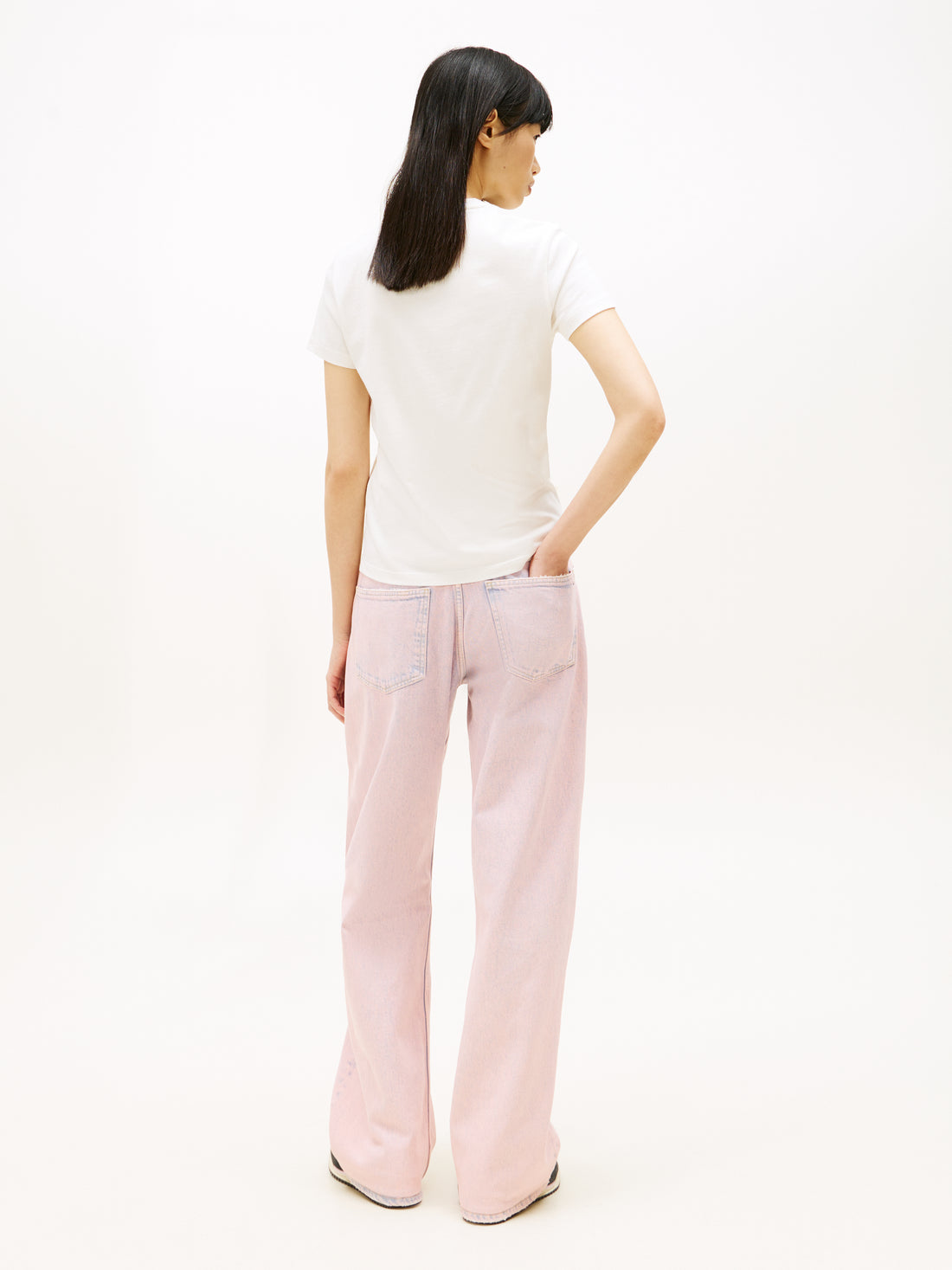 TOMMY HILFIGER Sportswear Division Damen T-Shirt Ancient White Tonal