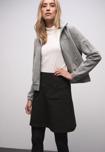 Street One Damen Rock Feine Struktur mit Taschen Elastisch