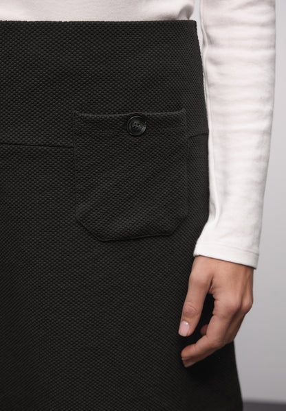 Street One Damen Rock Feine Struktur mit Taschen Elastisch