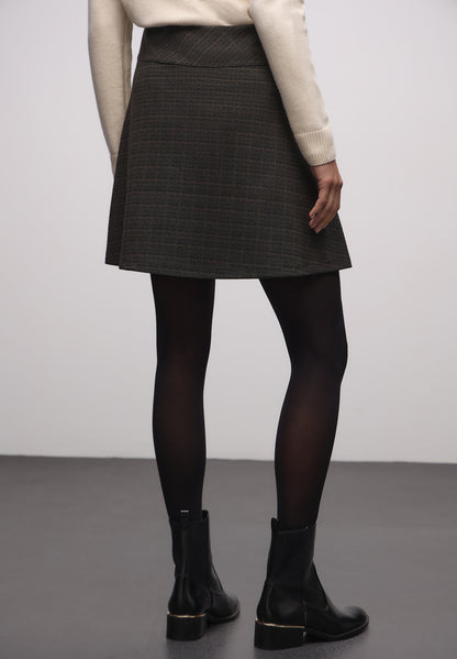 Street One Damen Rock Karomuster Knielang