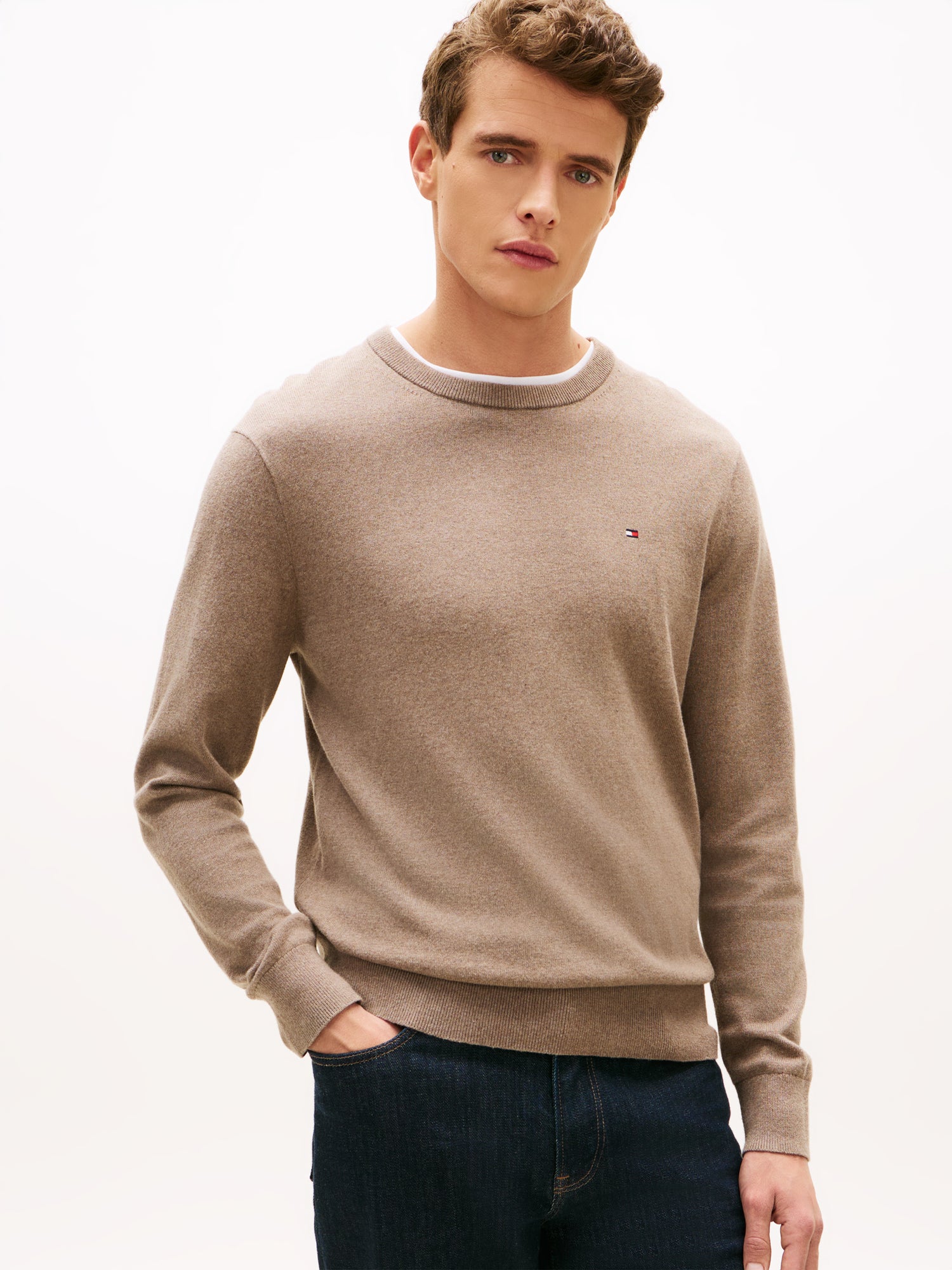 PIMA ORG CTN CASHMERE CREW NECK
