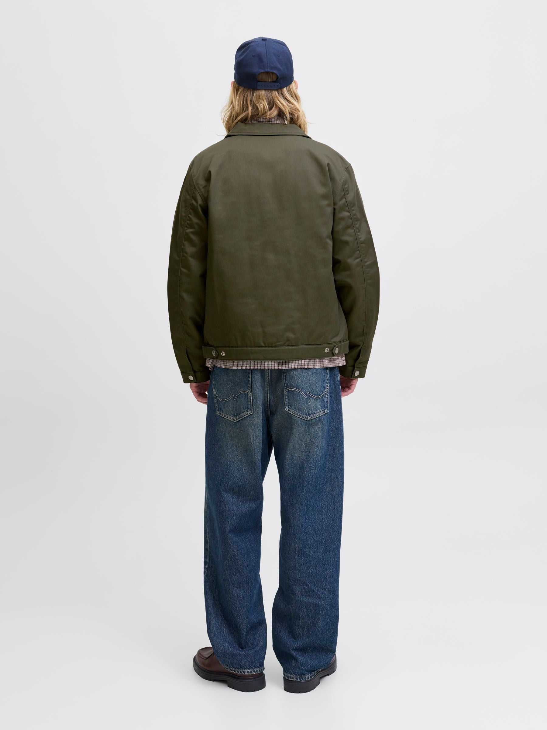 Jack &amp; Jones Fly-Away Kragen Fliegerjacke Herren Langarm Reißverschluss