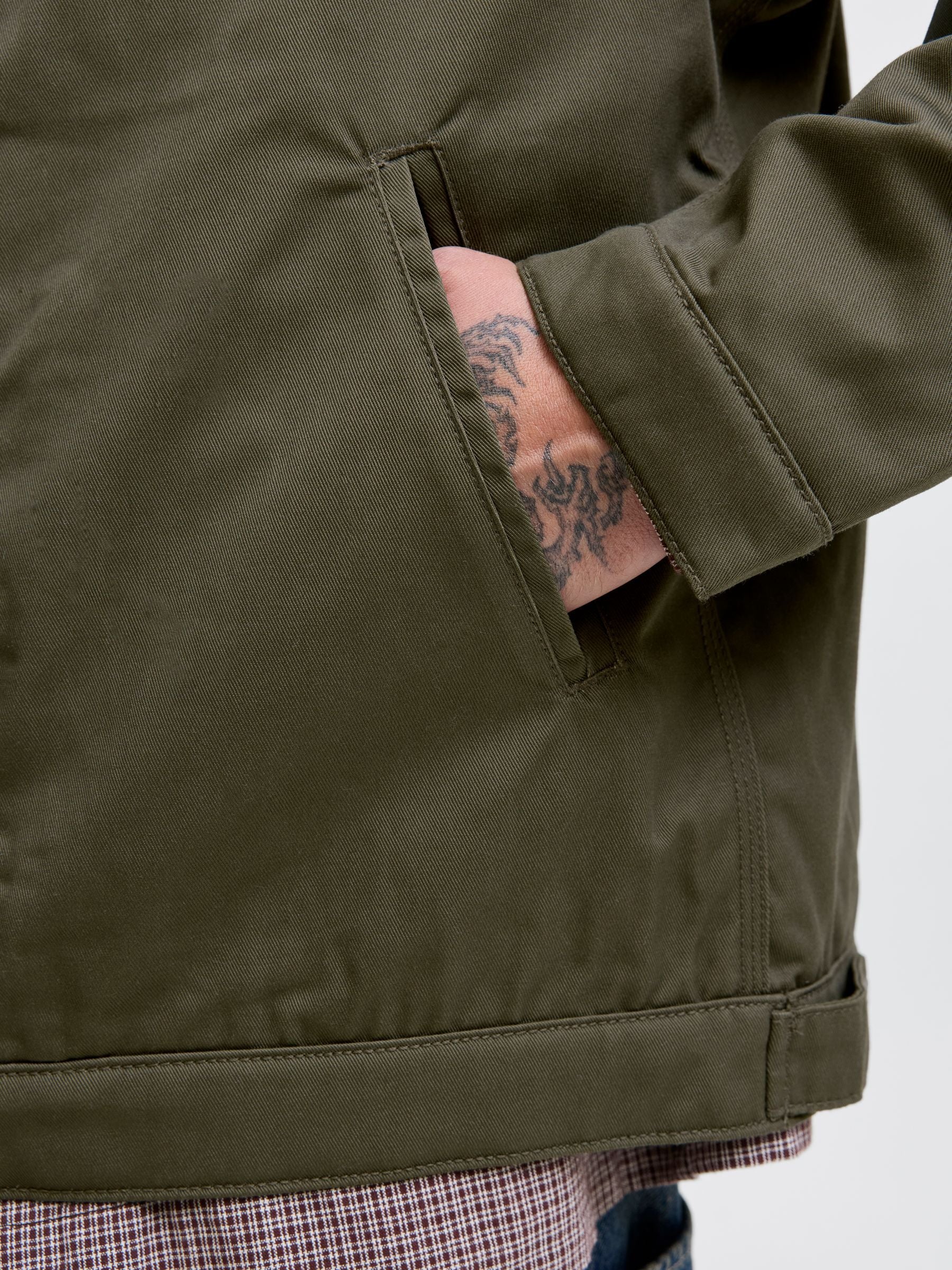 Jack &amp; Jones Fly-Away Kragen Fliegerjacke Herren Langarm Reißverschluss