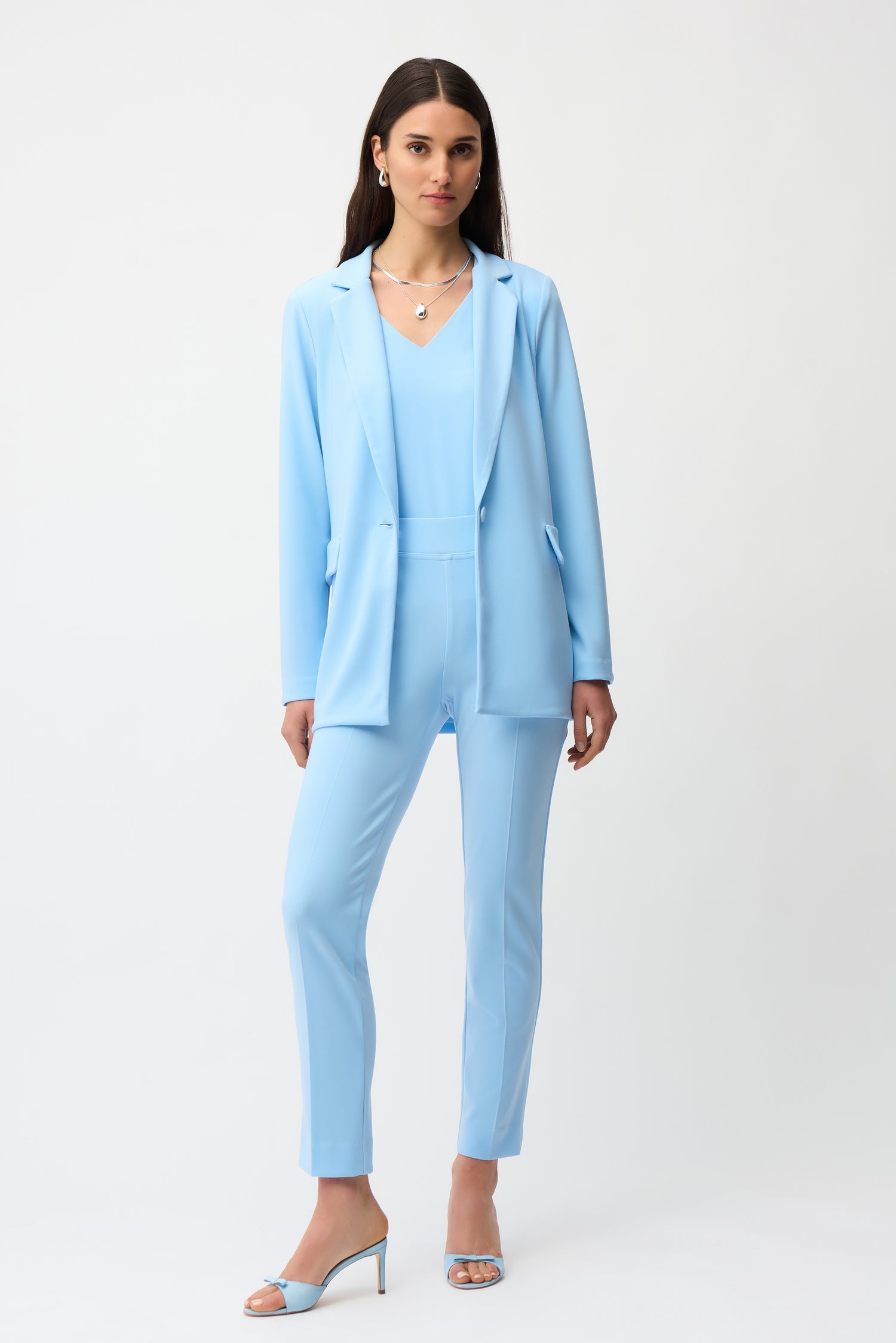 Joseph Ribkoff Jerseyhose Damen Hose gerade geschnitten verdeckter Komfortbund