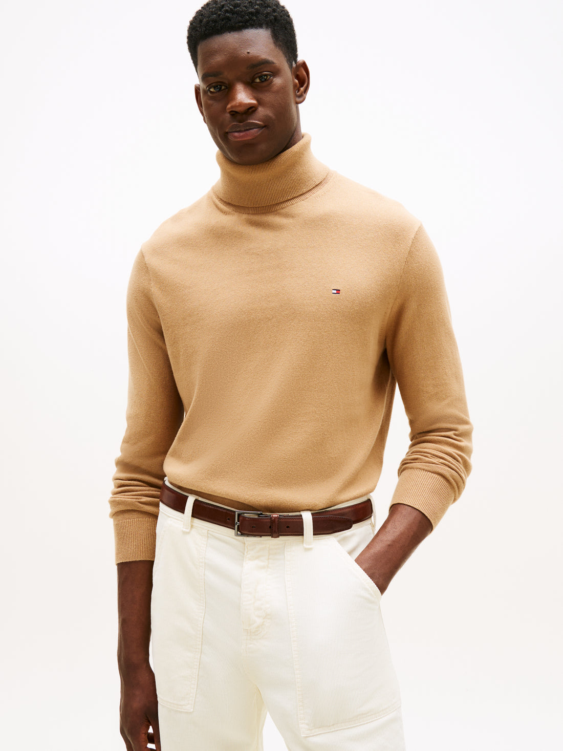 PIMA ORG CTN CASHMERE ROLL NECK