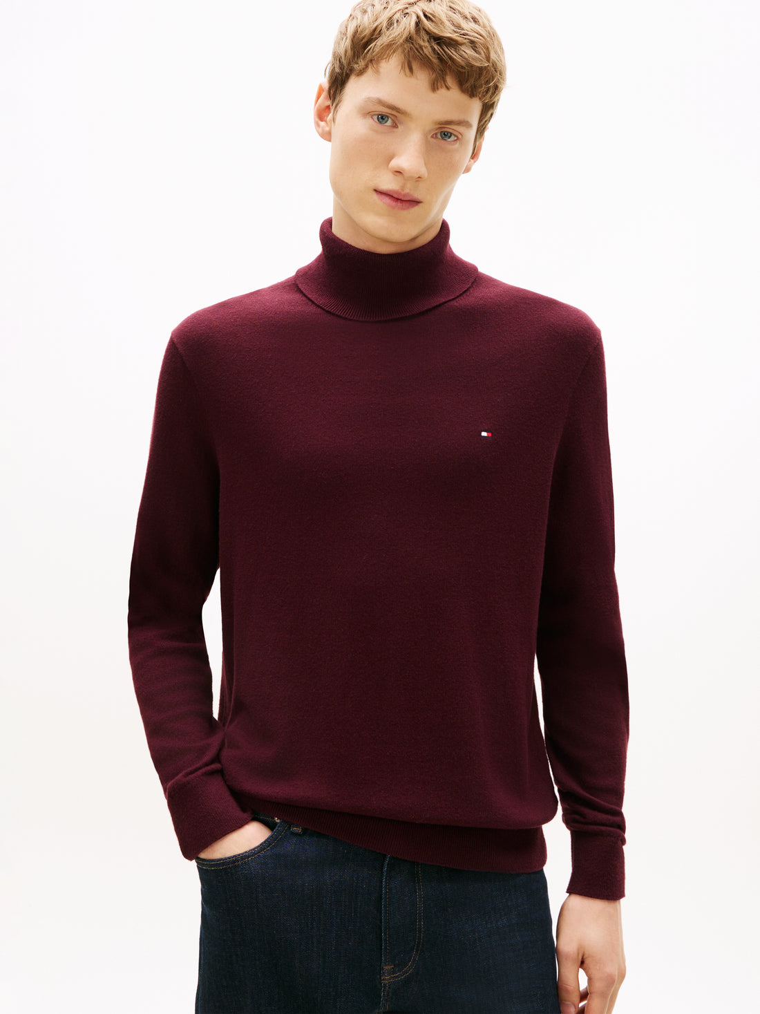 PIMA ORG CTN CASHMERE ROLL NECK