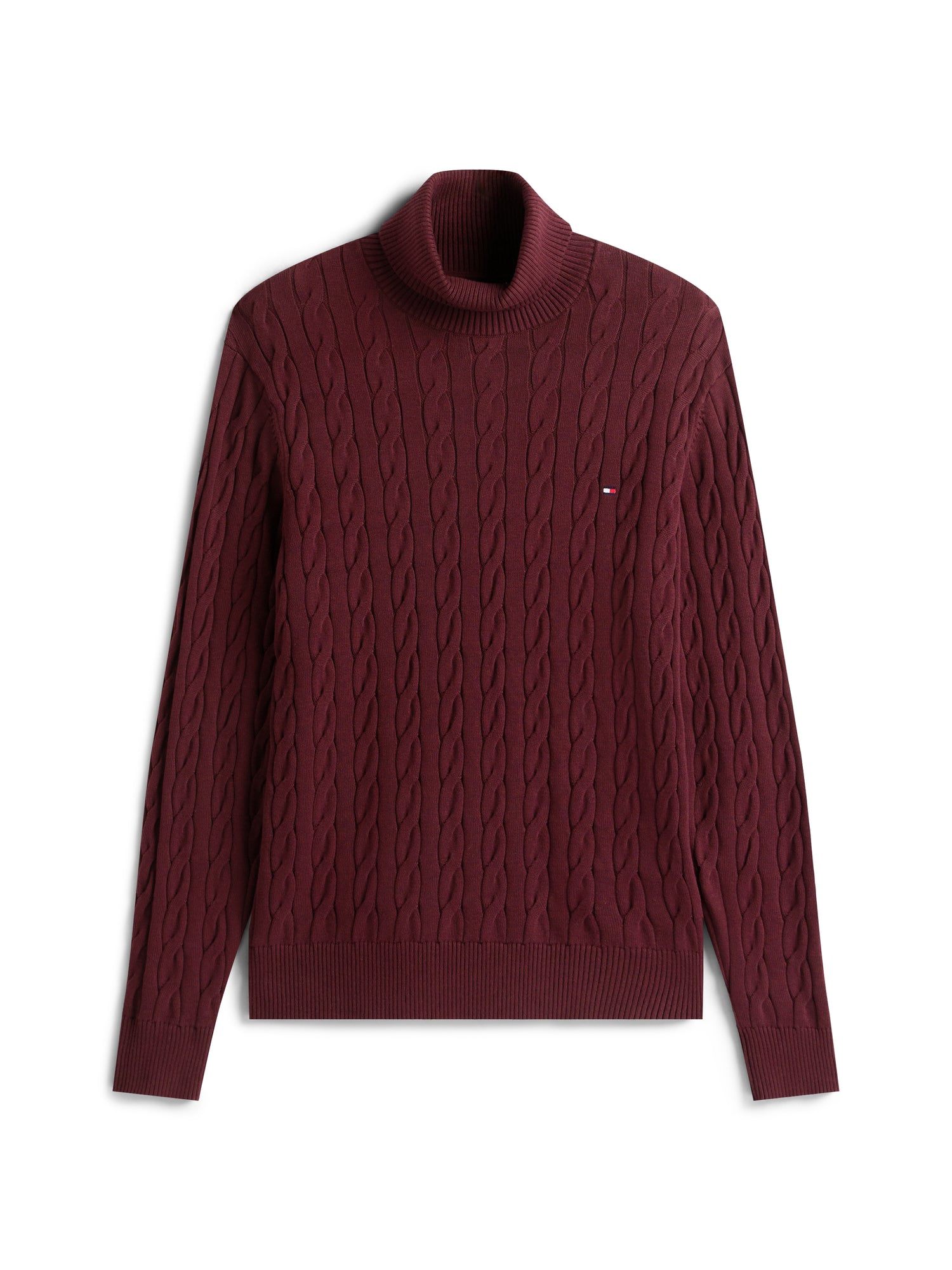 CLASSIC COTTON CABLE ROLL NECK