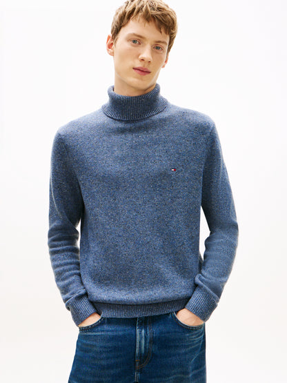 LAMBSWOOL BLEND DONEGAL ROLL NK