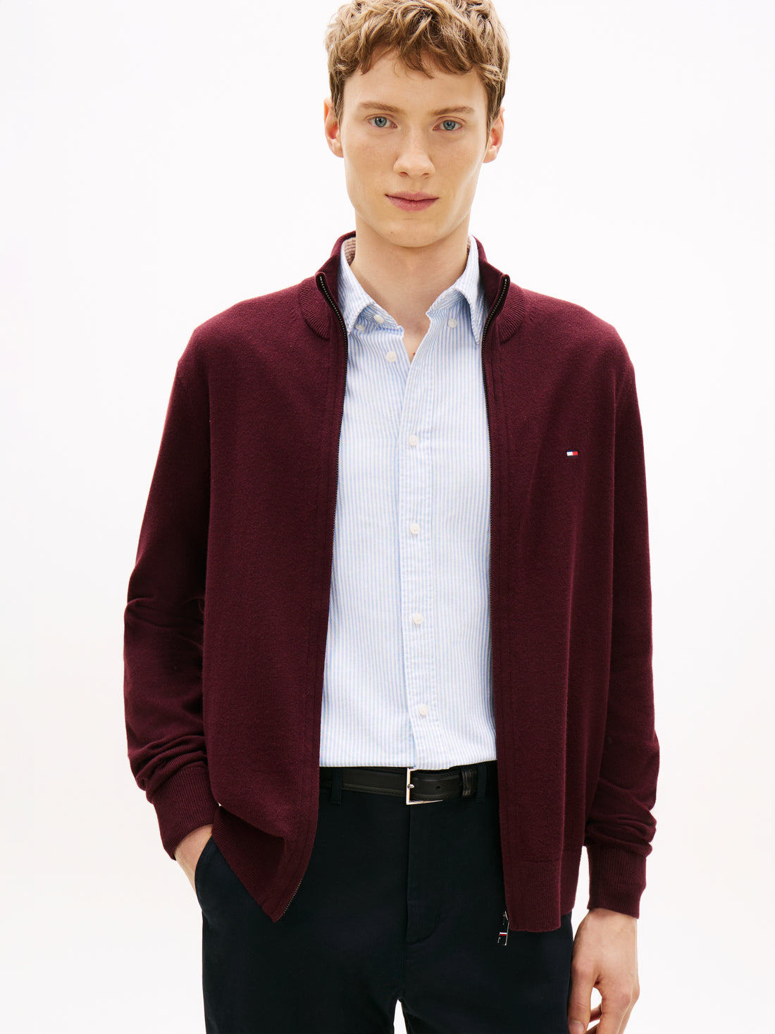 PIMA ORG CTN CASHMERE ZIP THRU