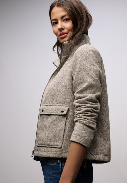 Jacke mit Stehkragen