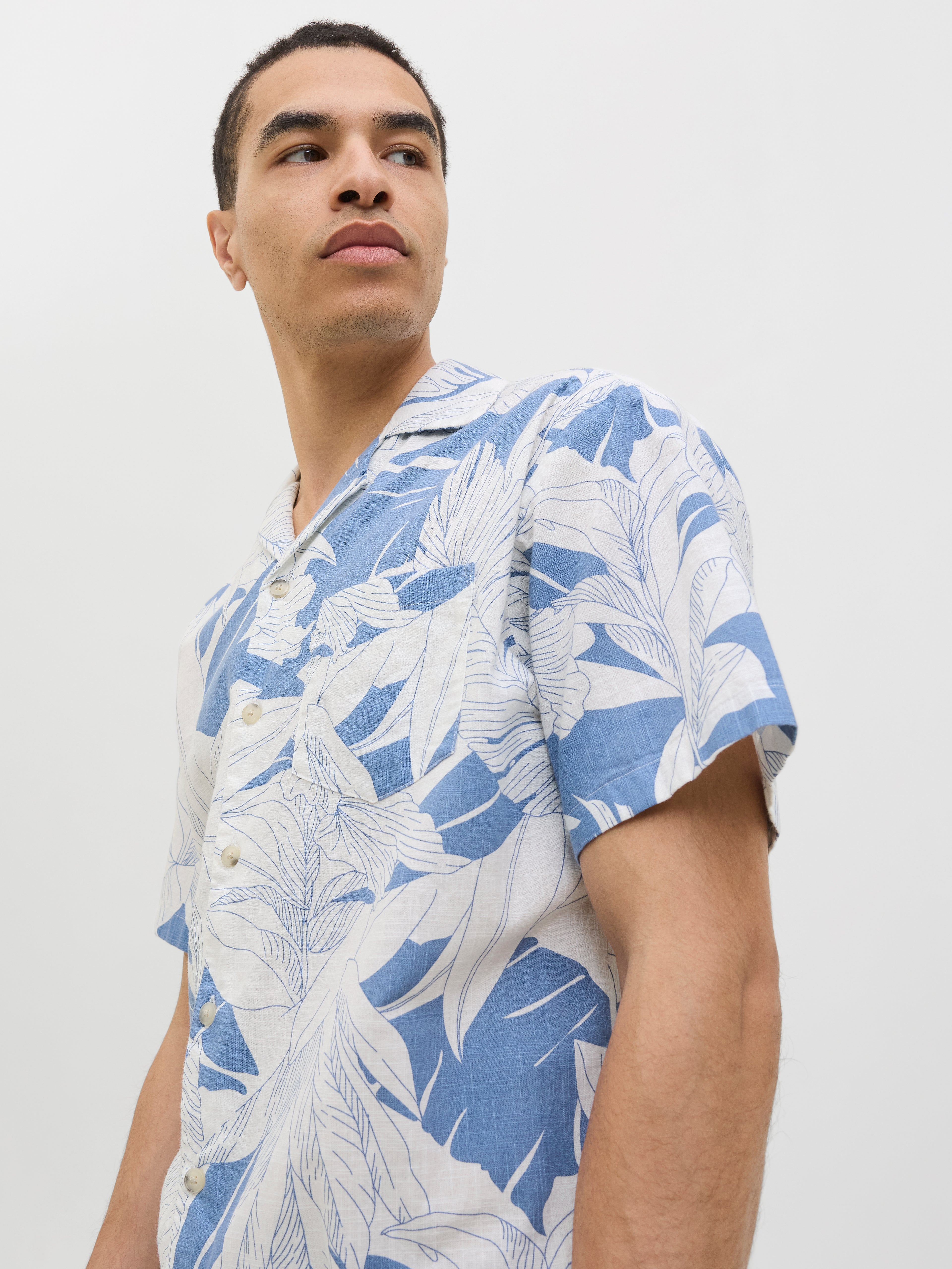 JPRBLUBAHAMAS PRINT RESORT S/S SHIRT LN