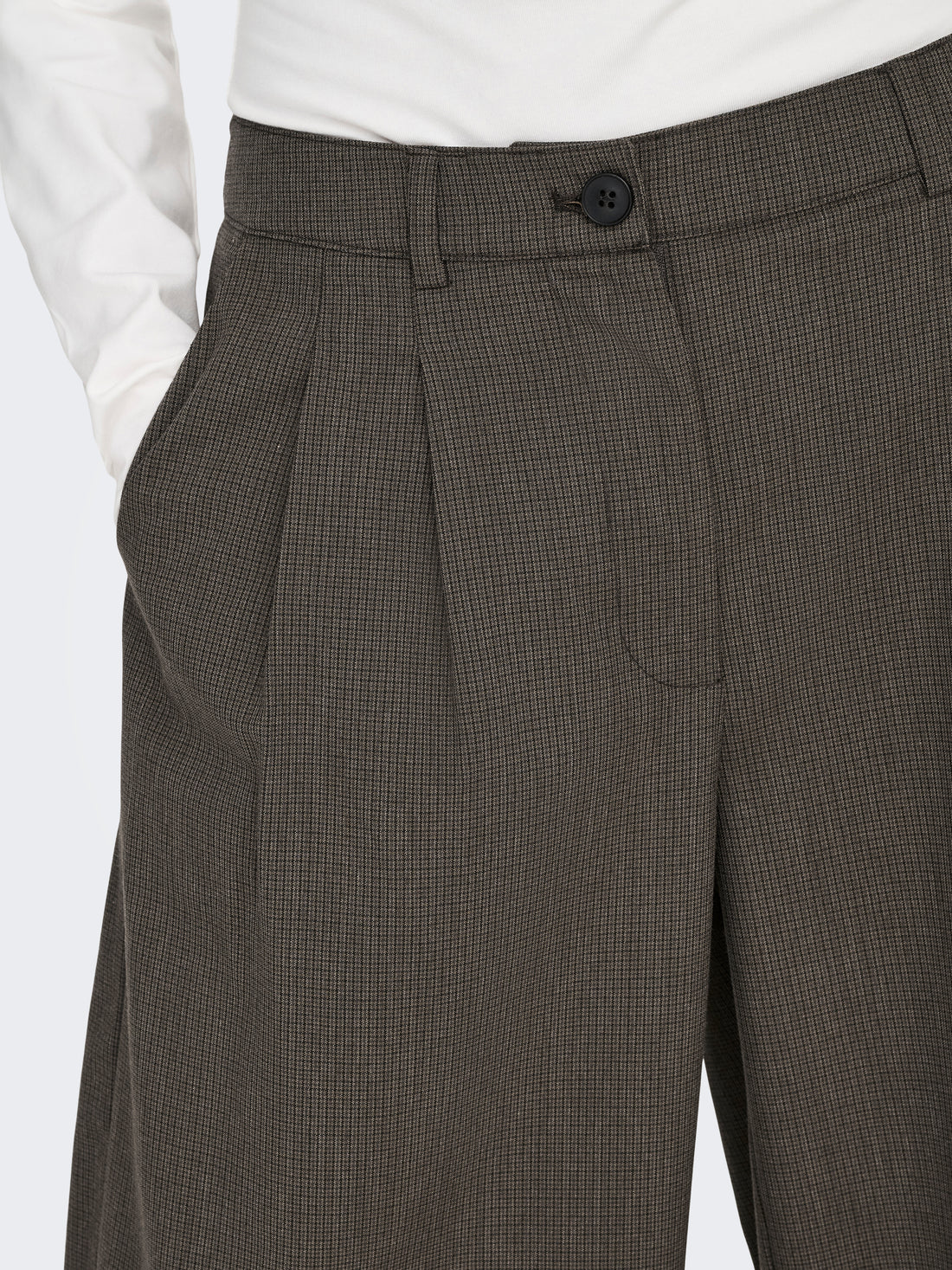 ONLY Culotte Damen Hose Mittlere Taille Verkürzt Gürtelschlaufen
