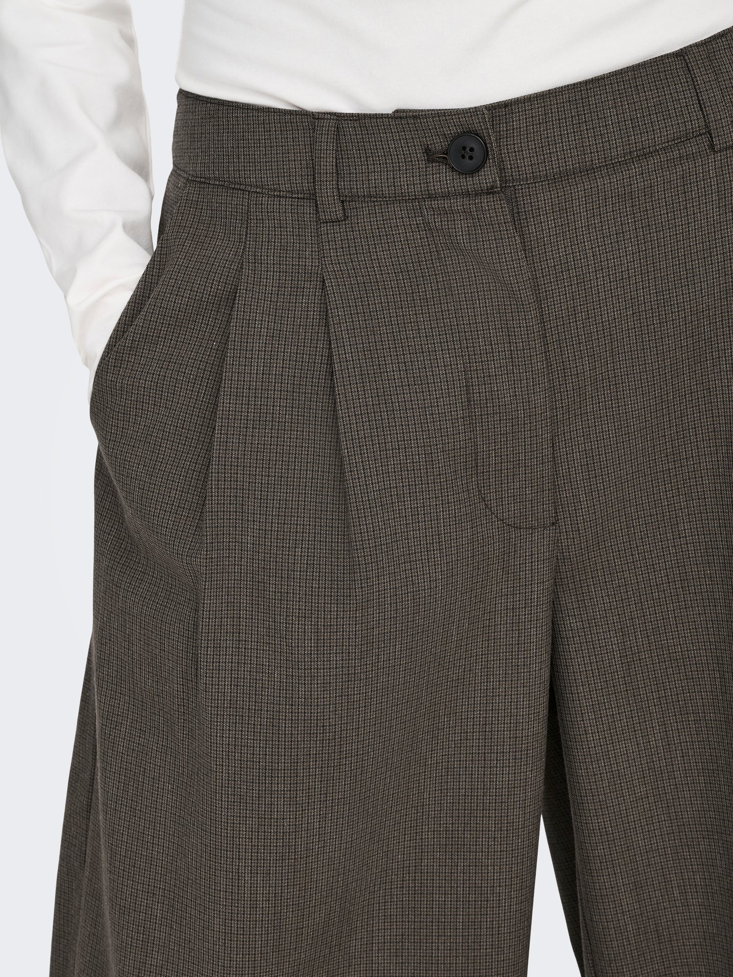 ONLY Culotte Damen Hose Mittlere Taille Verkürzt Gürtelschlaufen