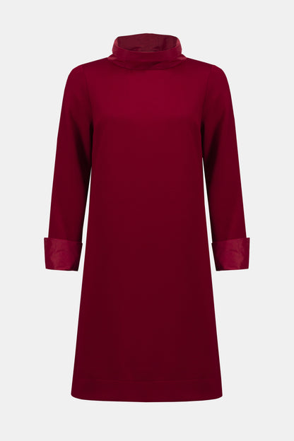 Trapezkleid aus Scuba-Jersey und Memory-Stoff