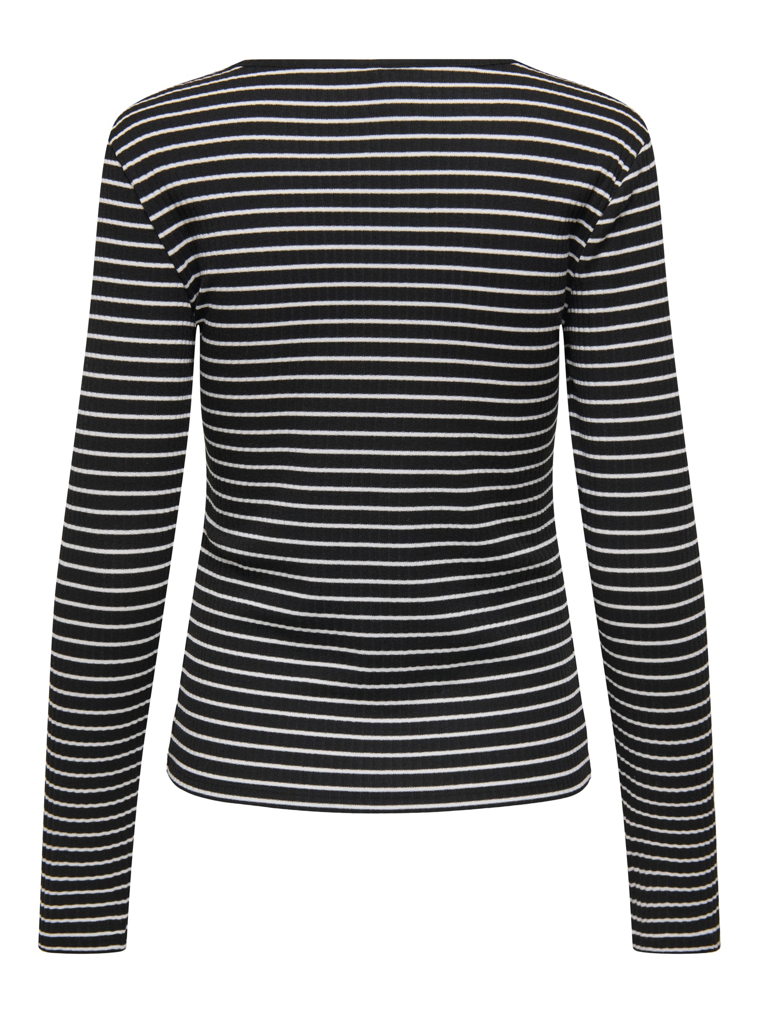 ONLY Rundhals Damen Top Langarm Verkürzt Slim Fit