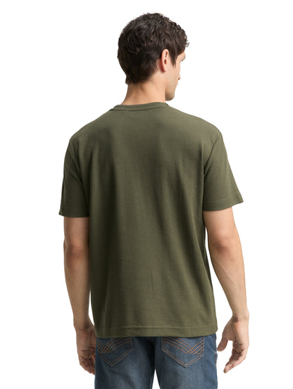 Tom Tailor Denim Herren T-Shirt Waffel-Optik Baumwolle Polyester