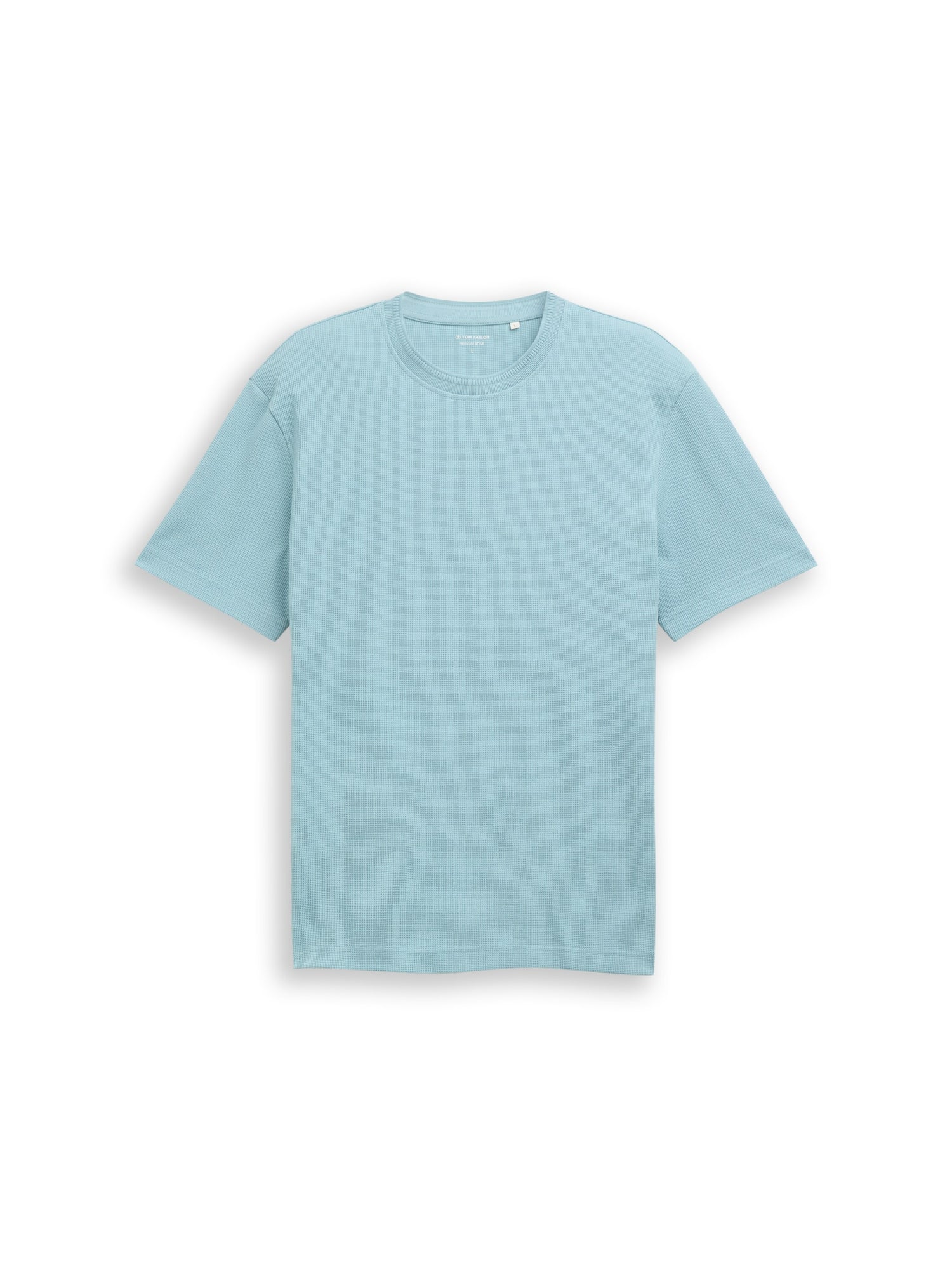 Tom Tailor Denim Herren T-Shirt Waffel-Optik Baumwolle Polyester