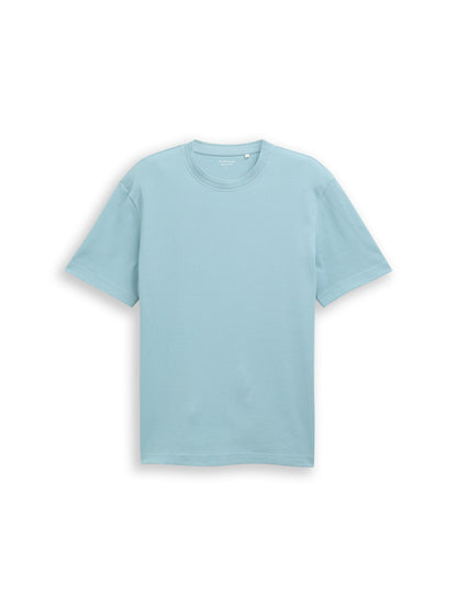 Tom Tailor Denim Herren T-Shirt Waffel-Optik Baumwolle Polyester