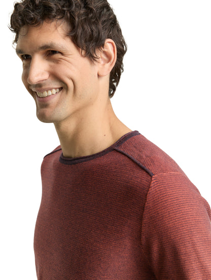 Strickpullover mit Streifen