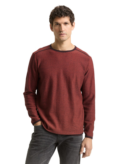 Strickpullover mit Streifen