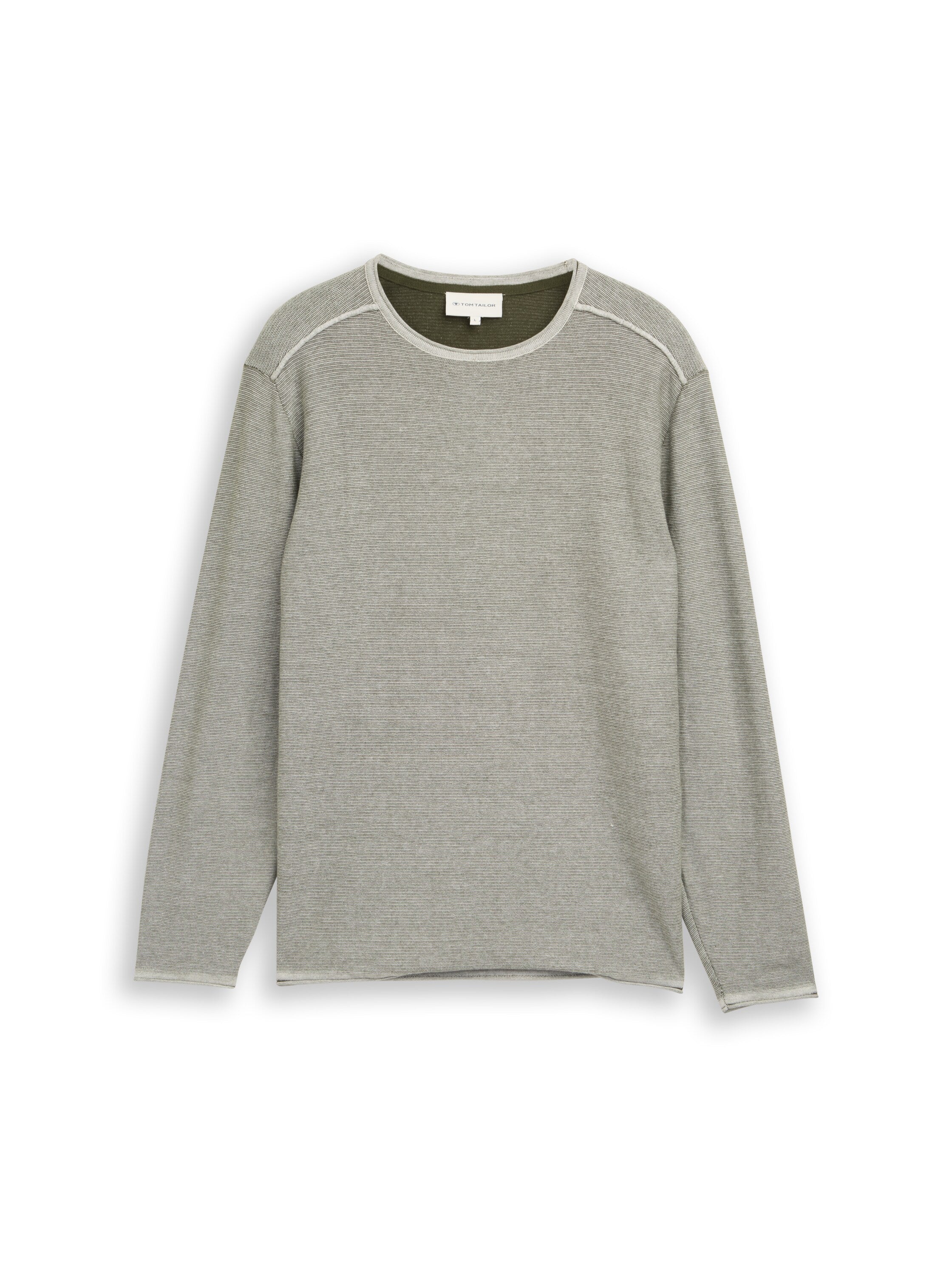 Strickpullover mit Streifen