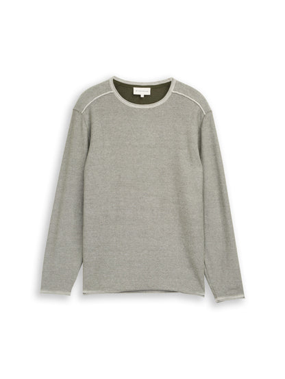 Strickpullover mit Streifen