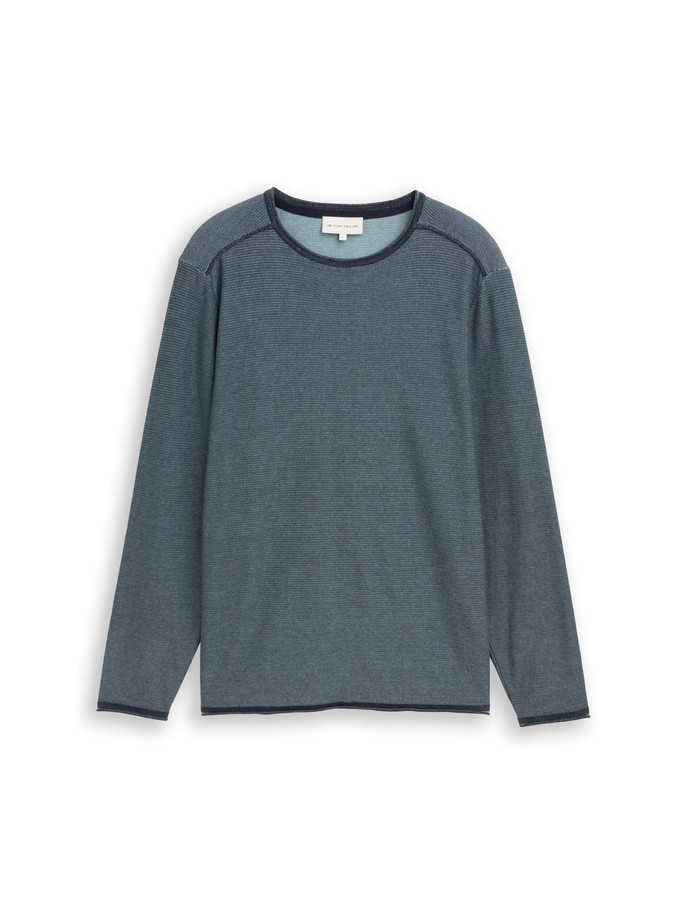 Strickpullover mit Streifen