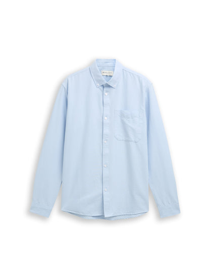 Tom Tailor Denim Herren Hemd Relaxed Fit Oxford mit Brusttasche