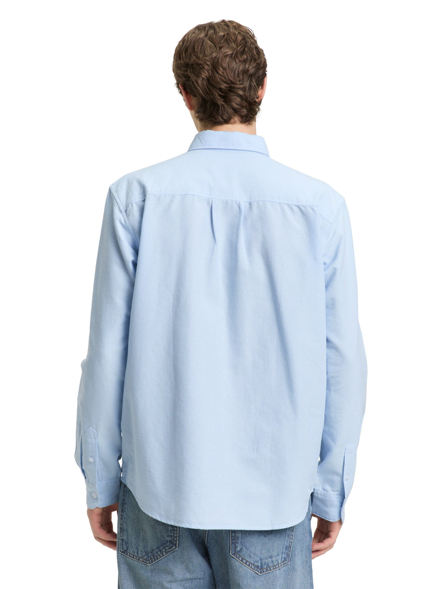 Tom Tailor Denim Herren Hemd Relaxed Fit Oxford mit Brusttasche