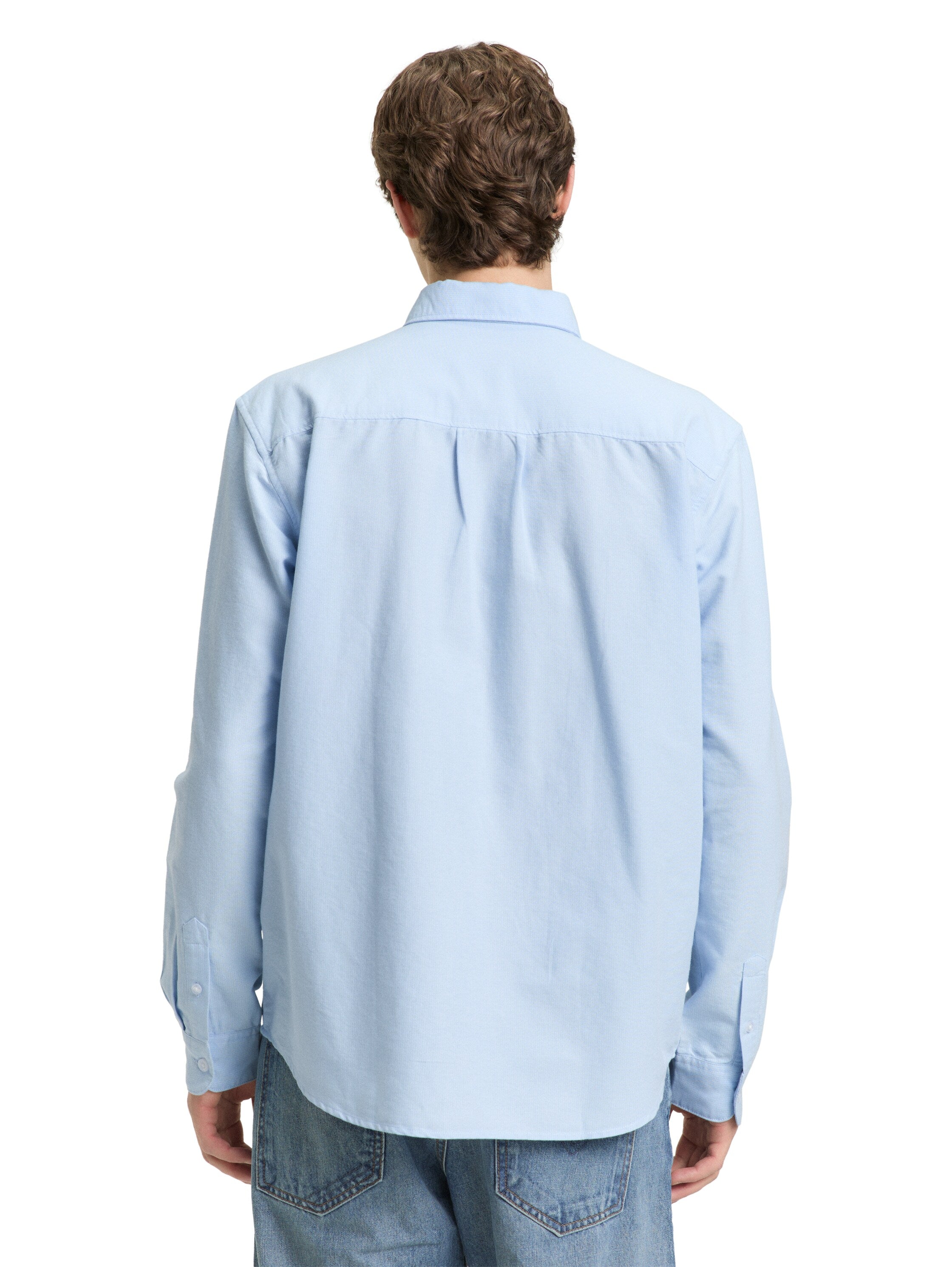 Tom Tailor Denim Herren Hemd Relaxed Fit Oxford mit Brusttasche