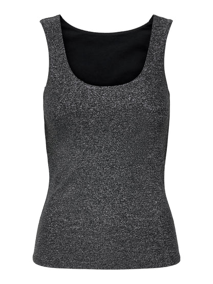 ONLY Glitzer Tanktop Damen Ohne Ärmel