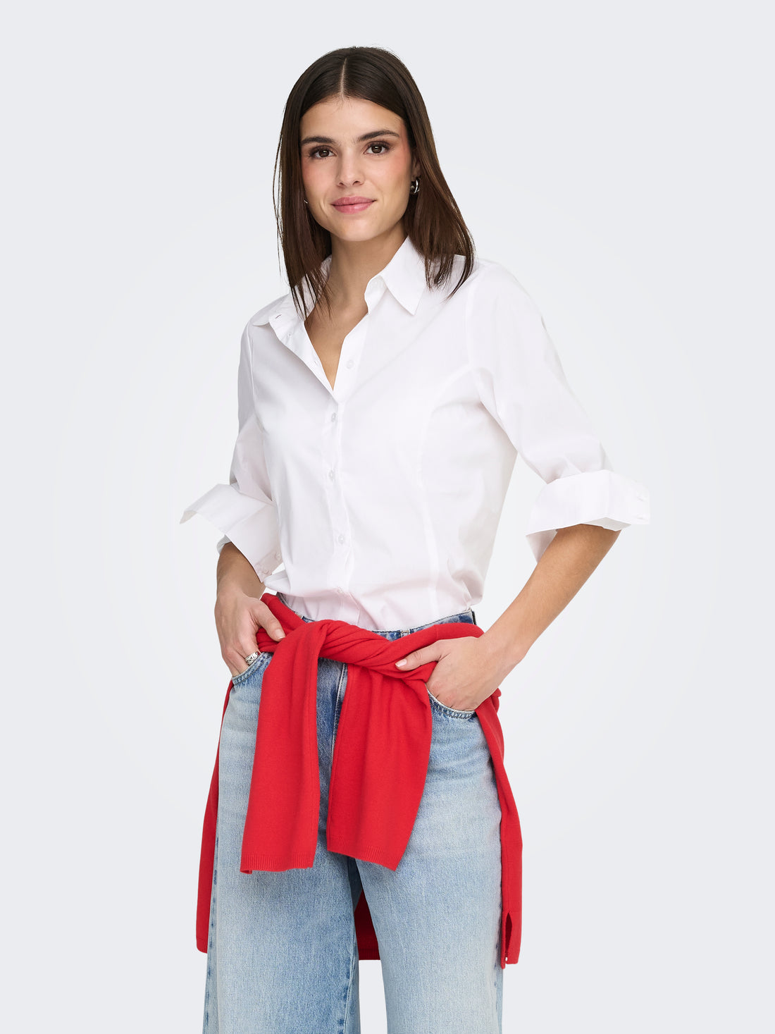 ONLBERSA LS FITTED SHIRT WVN CC