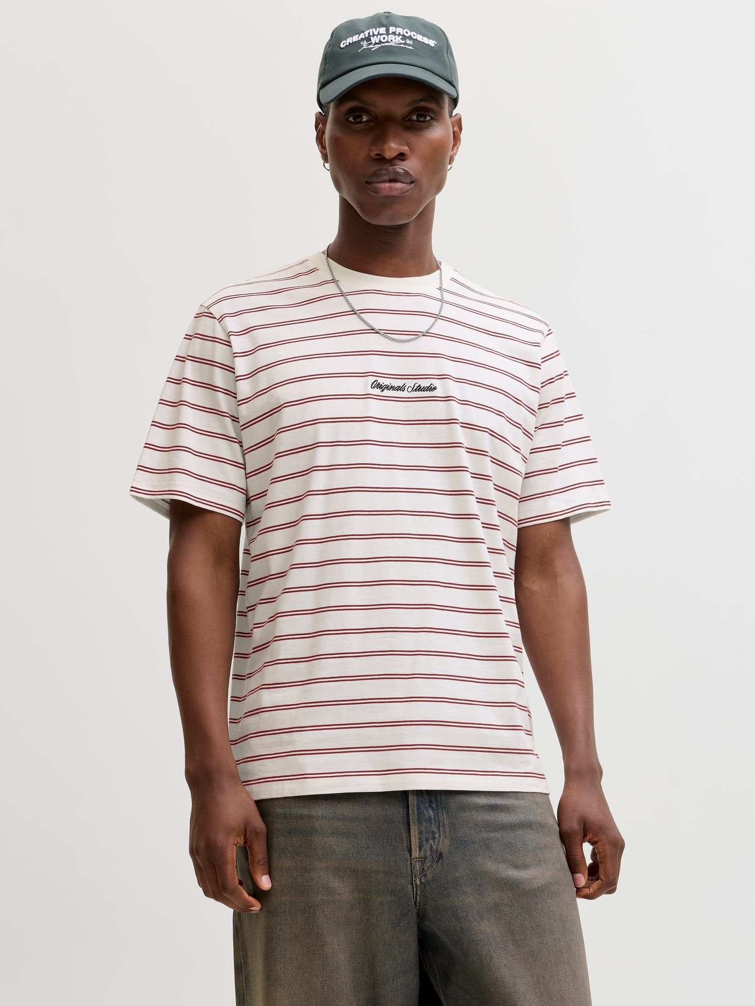 Jack &amp; Jones 100% Bio-Baumwolle Erwachsene T-Shirt Rundhalsausschnitt Kurzarm Locker geschnitten