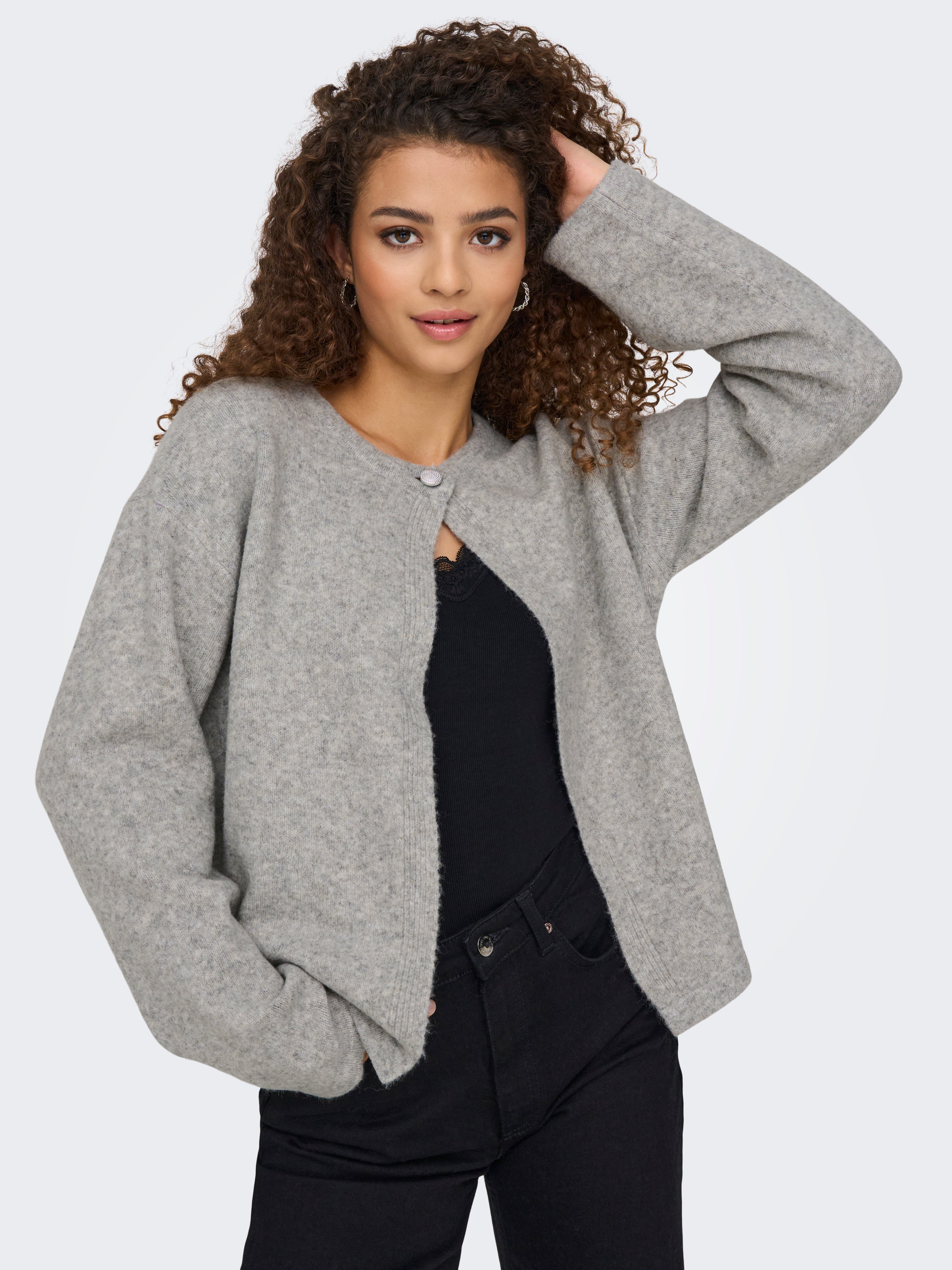 JDYANA LIFE L/S ONE BUTTON CARDIGAN KNT