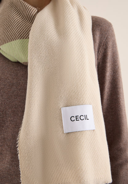 CECIL Damen Damentuch mit Fransen