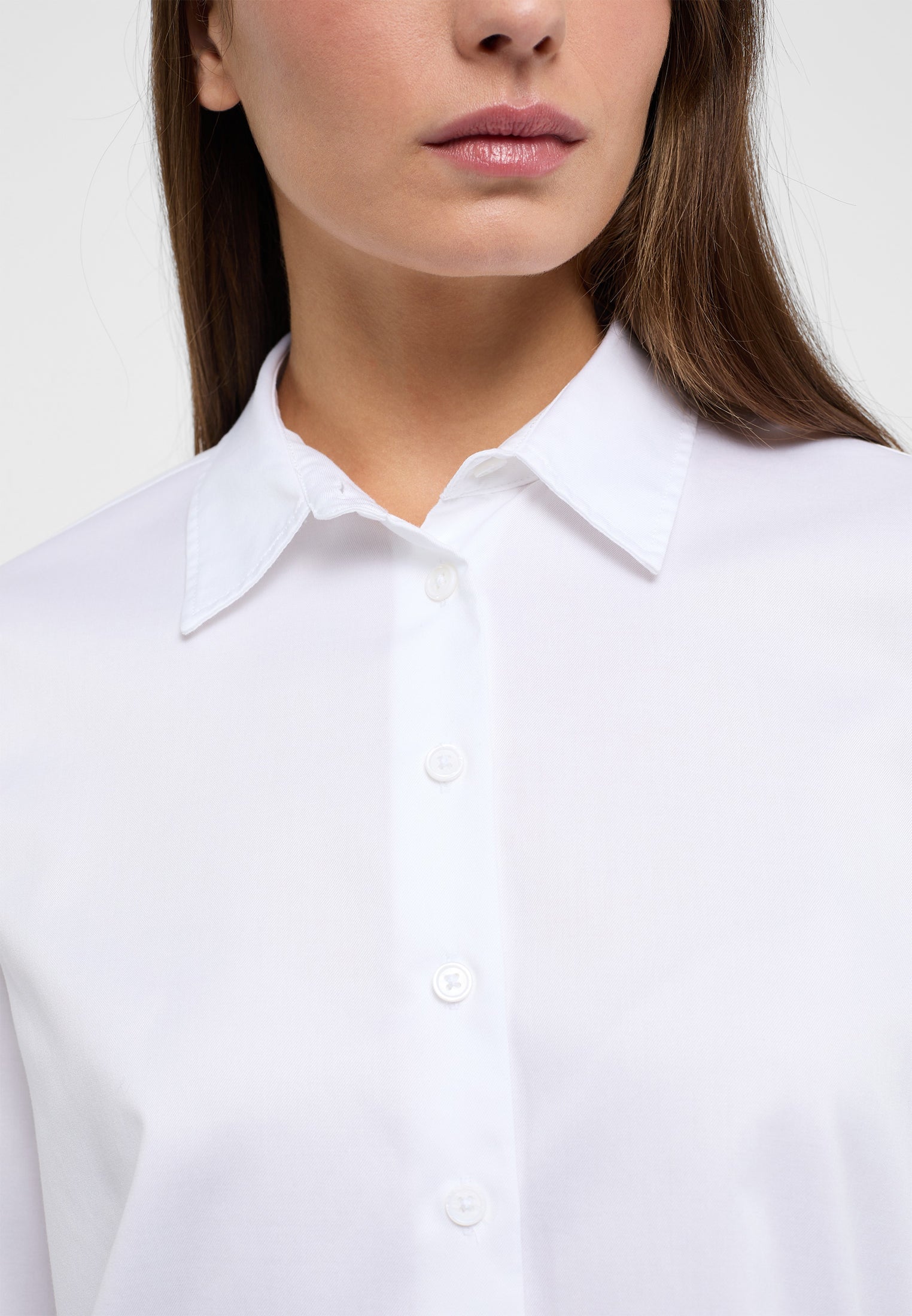 ETERNA Blusen SOFT LUXURY Hemdbluse Damen Langarm Twill Baumwolle bügelleicht