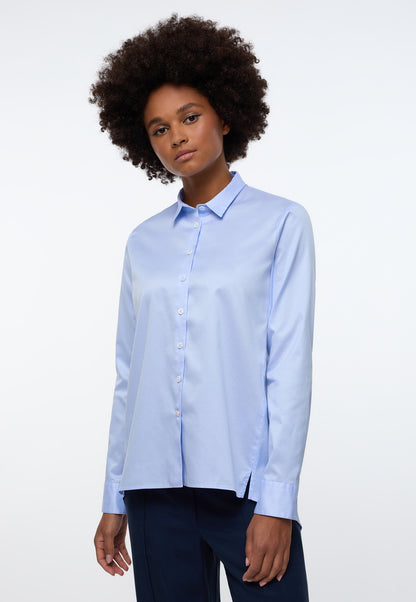 ETERNA Blusen SOFT LUXURY Hemdbluse Damen Langarm Twill Baumwolle bügelleicht