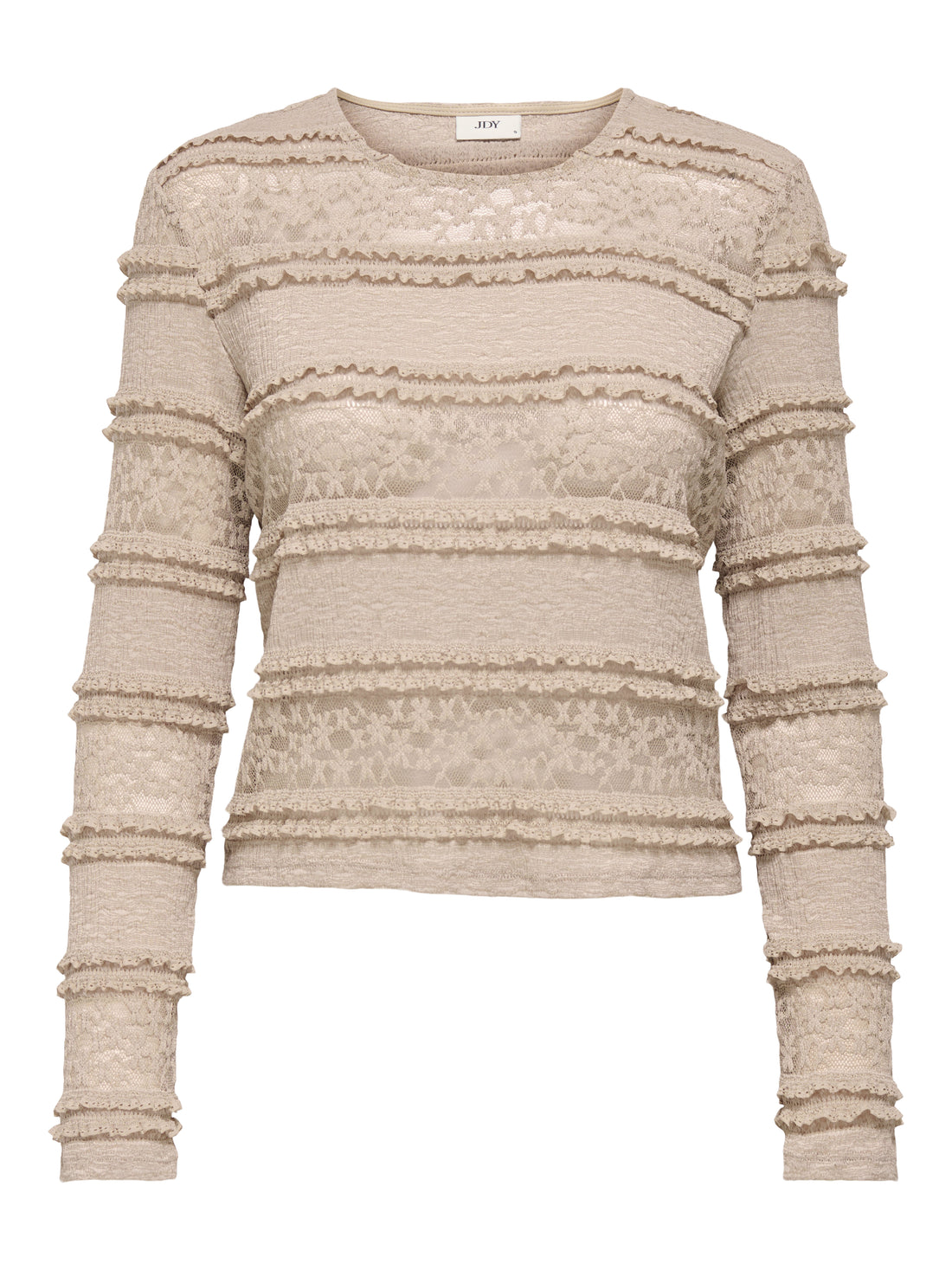 ONLY JdY JDY Damen Bluse Langarm Rundhals Normal geschnitten