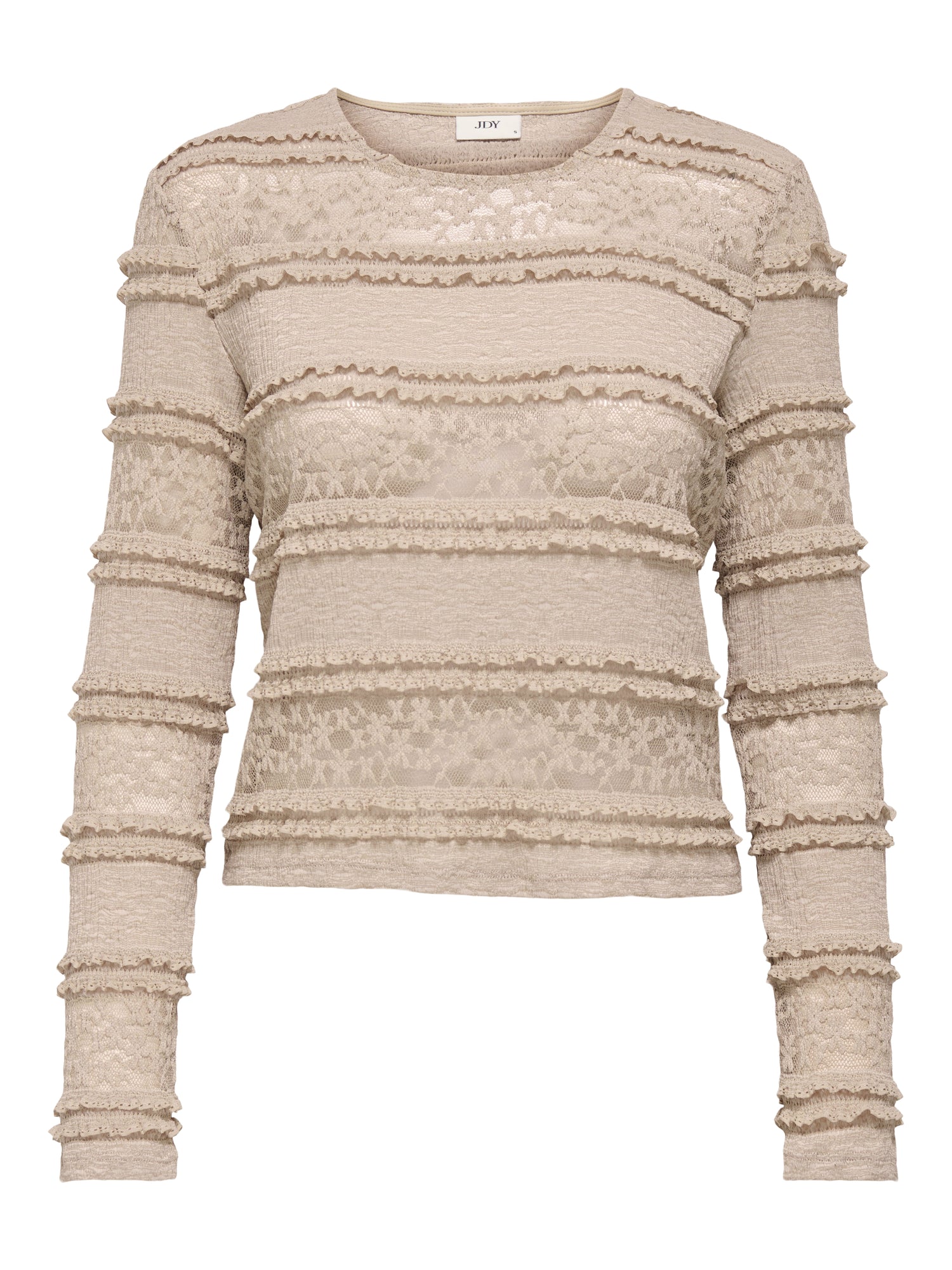 ONLY JdY JDY Damen Bluse Langarm Rundhals Normal geschnitten