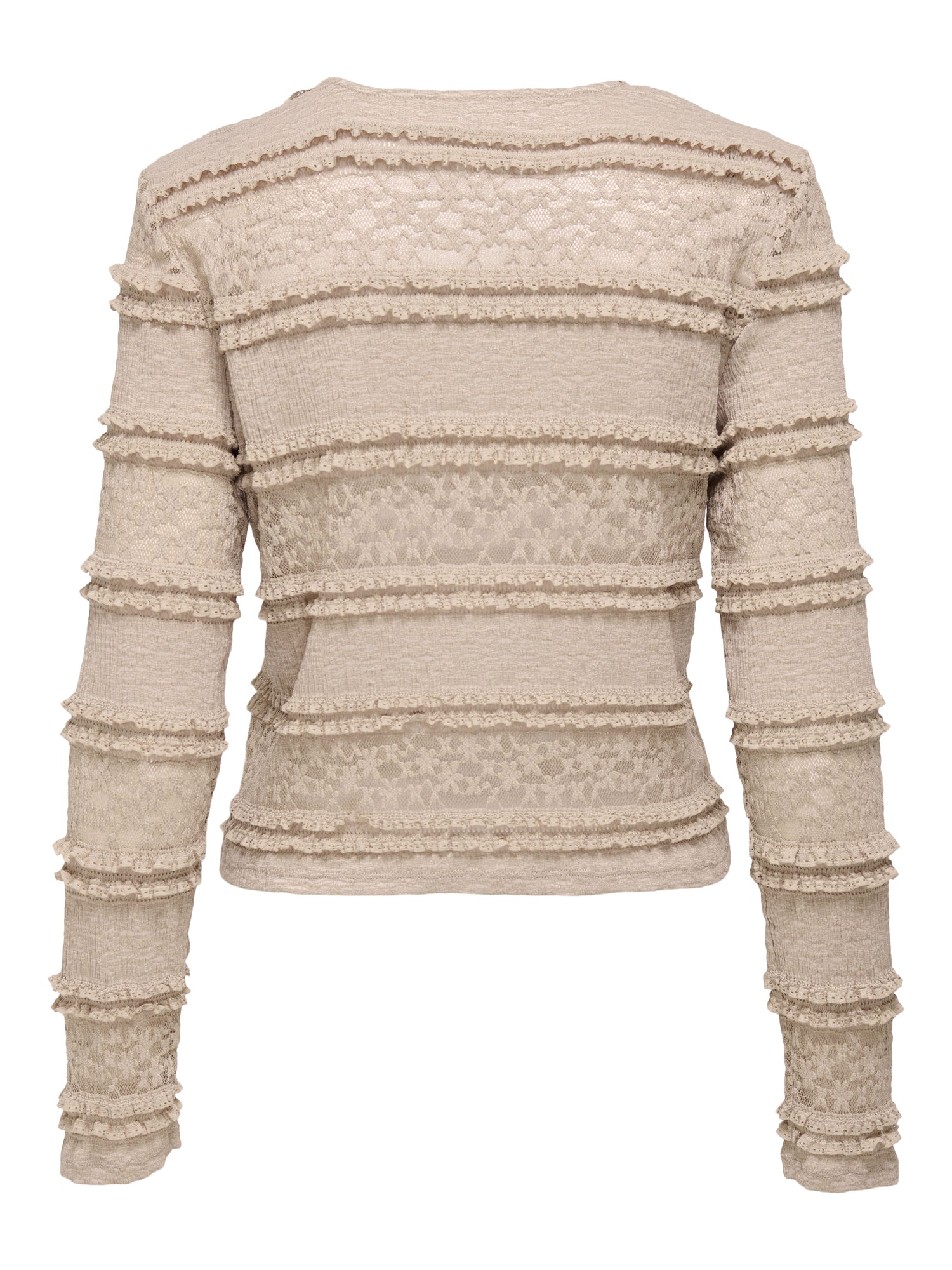 ONLY JdY JDY Damen Bluse Langarm Rundhals Normal geschnitten
