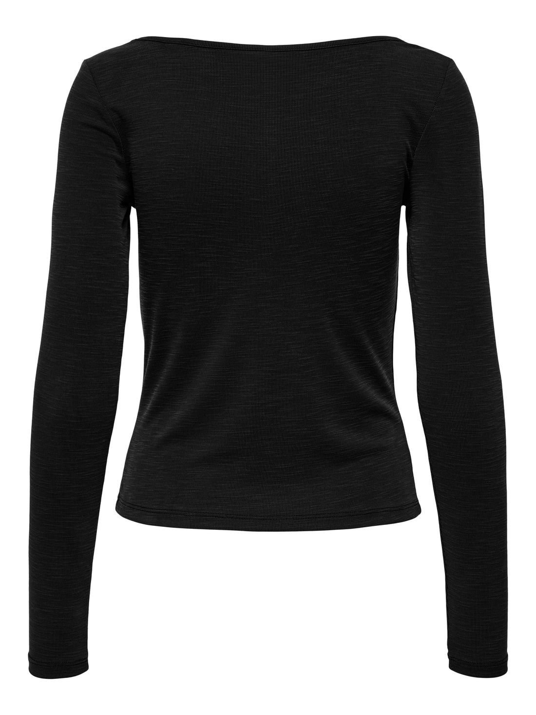 ONLY Plus Unisex Top Langarm V-Ausschnitt Knopf-Details Modal-Polyester