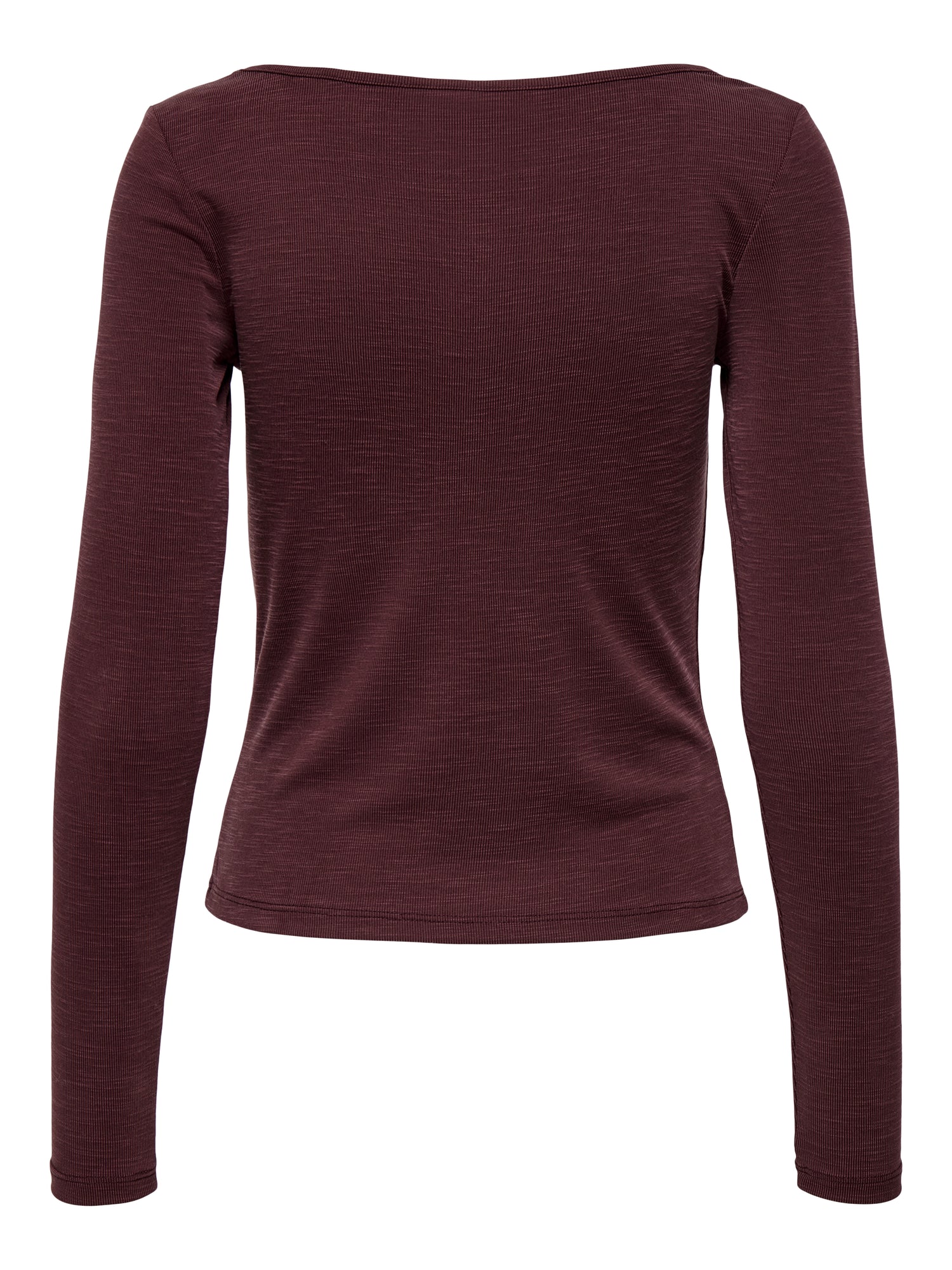 ONLY Plus Unisex Top Langarm V-Ausschnitt Knopf-Details Modal-Polyester