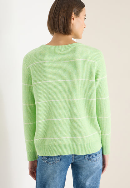 CECIL Damen Strickpullover Rippstruktur Langarm