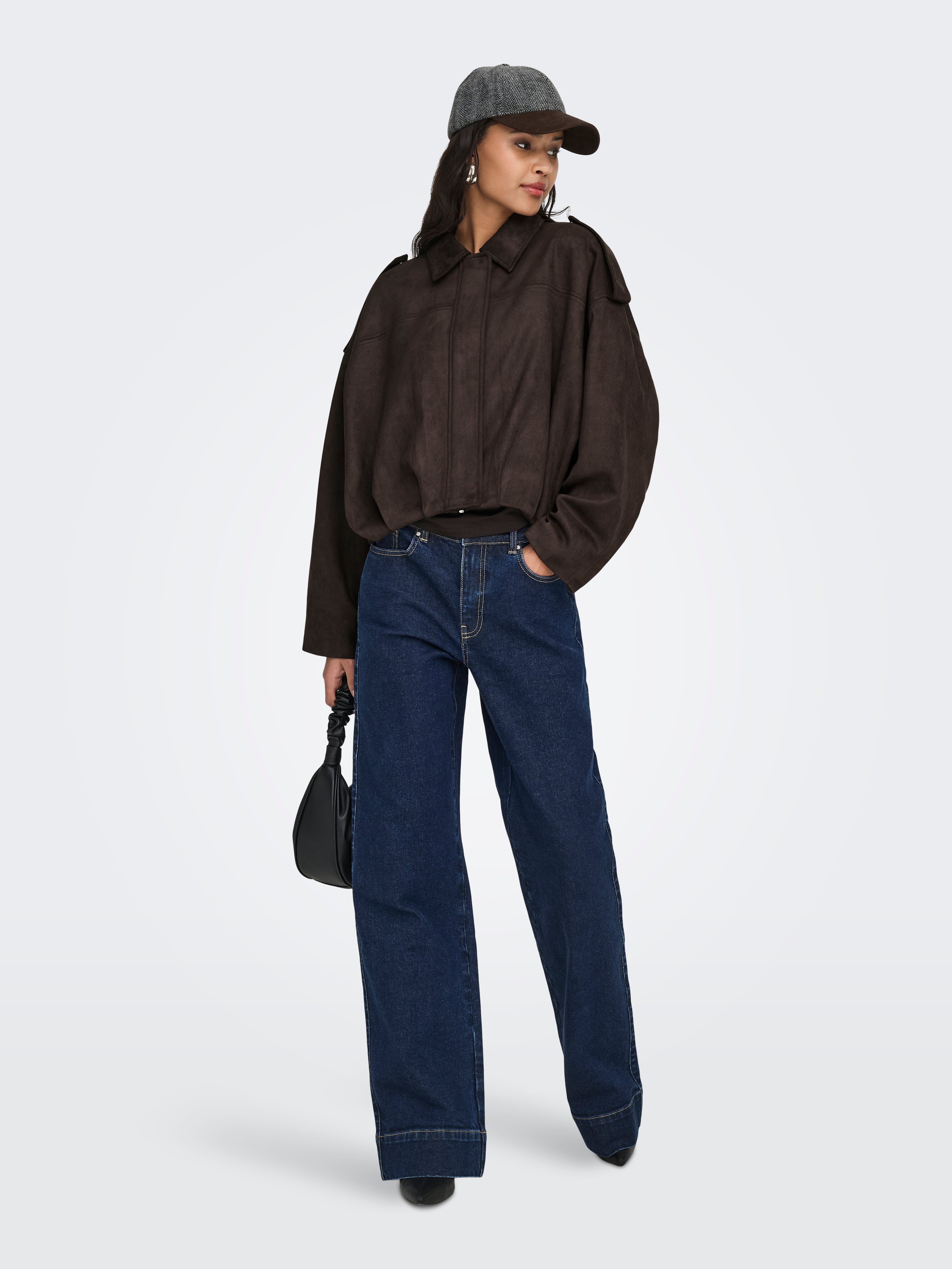 ONLY JdY JDY Damen Jacke Rundhals Langarm