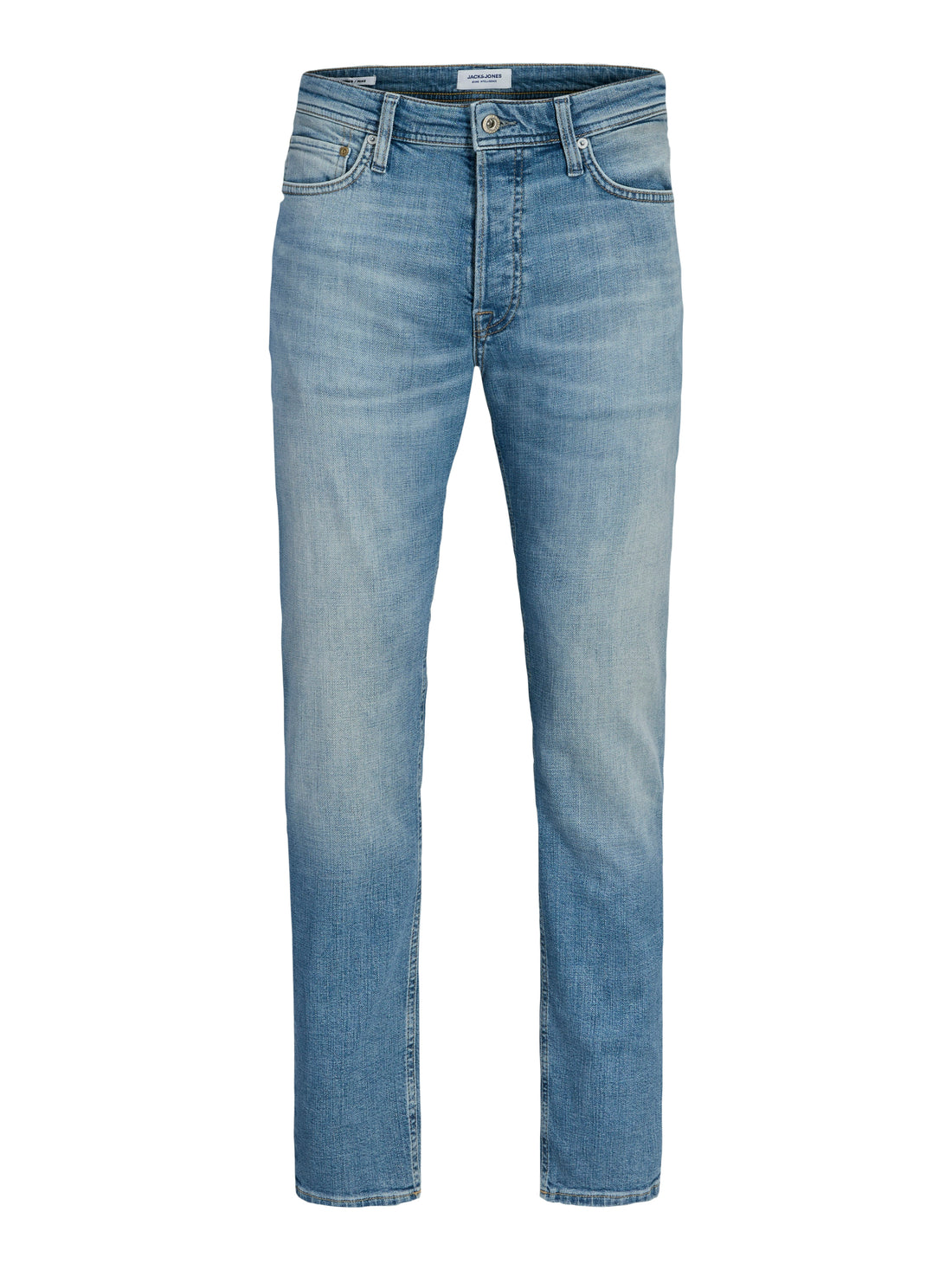 Jack &amp; Jones Classic Mid Rise Tapered Fit Jeans Stonewashed Used-Look
