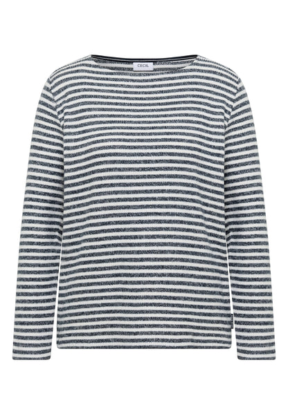 CECIL Damen Shirt Langarm Casual Bequem Viskosemix