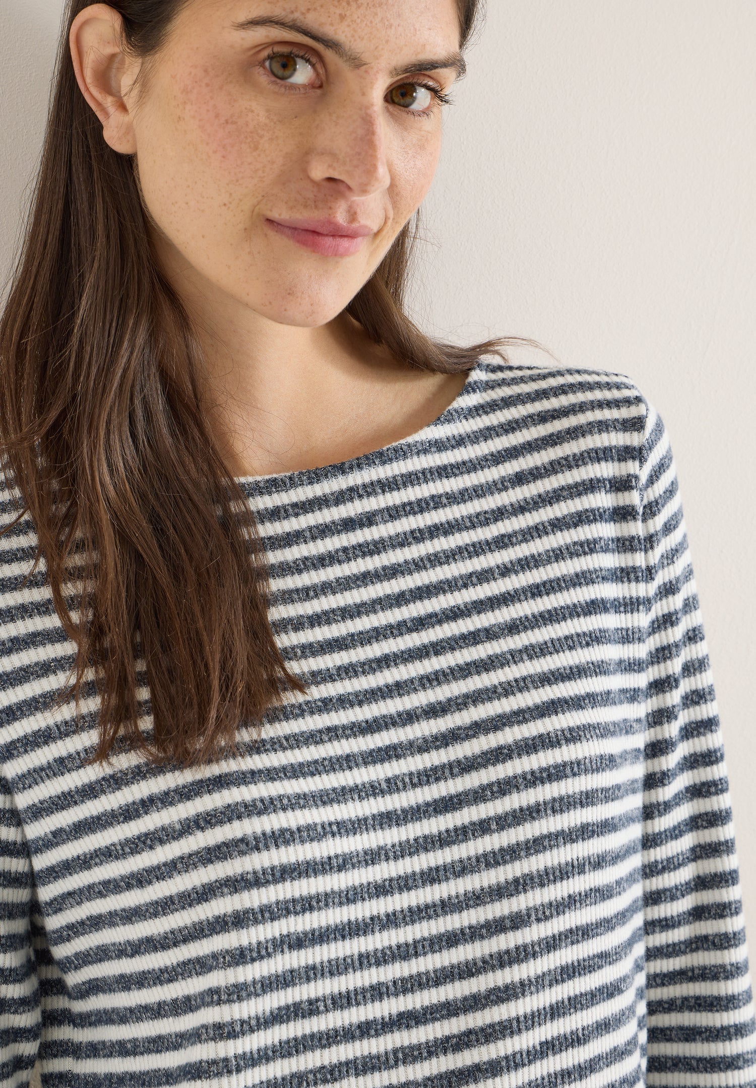 CECIL Damen Shirt Langarm Casual Bequem Viskosemix