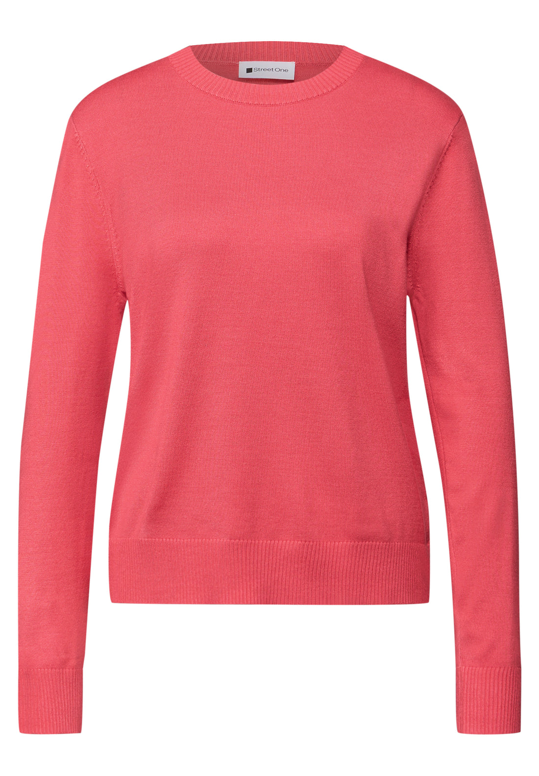 Street One Damen Feinstrickpullover Rundhals Langarm Must-Have