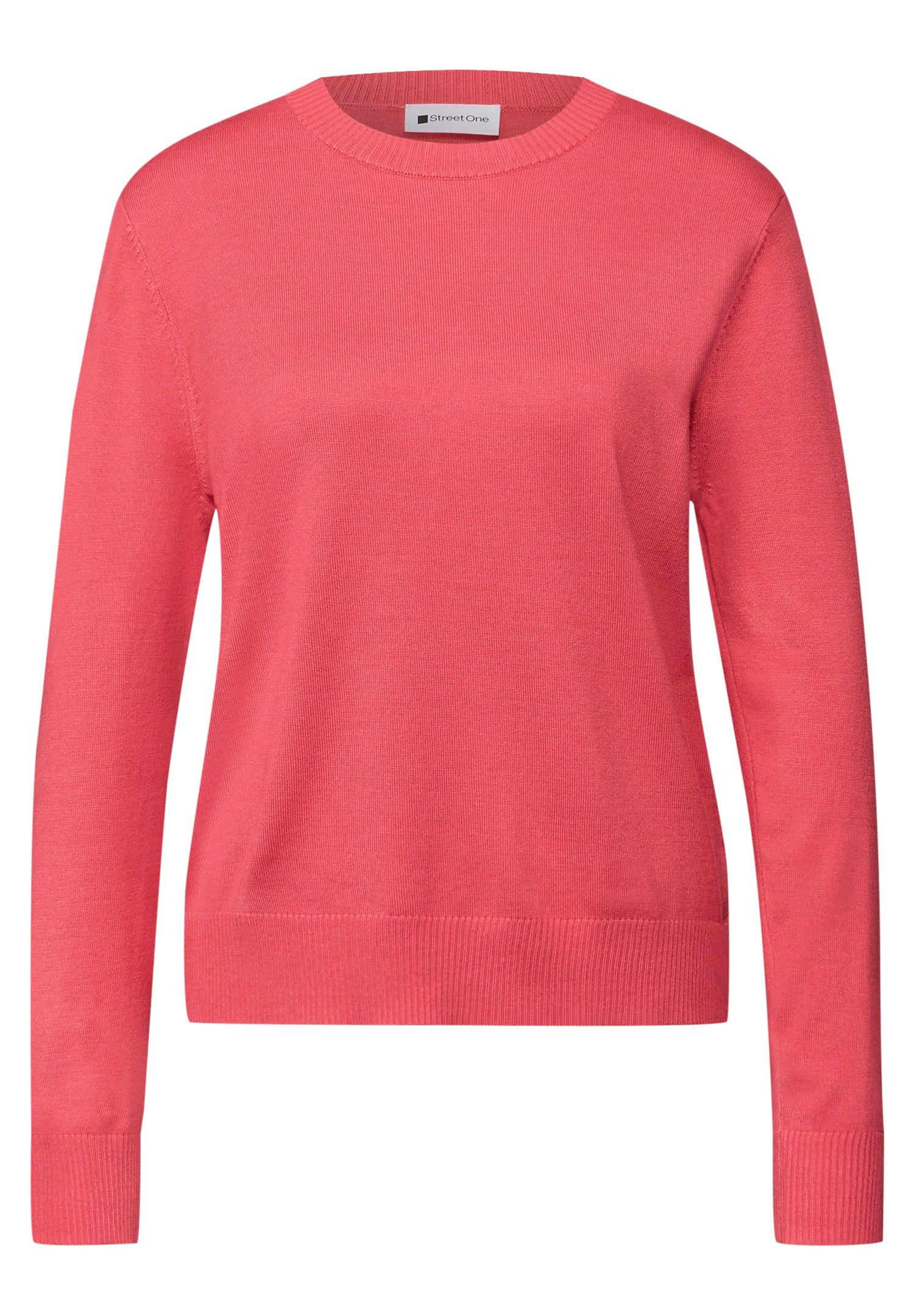 Street One Damen Feinstrickpullover Rundhals Langarm Must-Have