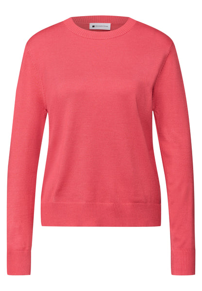 Street One Damen Feinstrickpullover Rundhals Langarm Must-Have